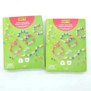 Mondo Llama Create-Your-Own Happy Bracelets Kit Kids Multicolor 2-Pack NWT